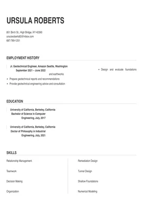 cover letter for geotechnical engineering job application