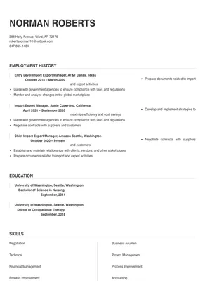 export manager cover letter example