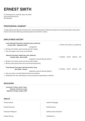 cover letter for netsuite consultant