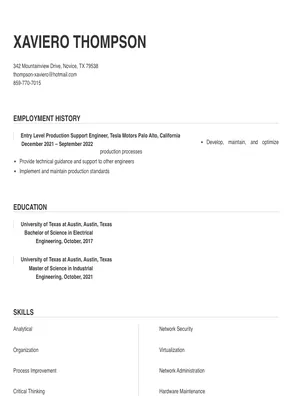 production support in resume